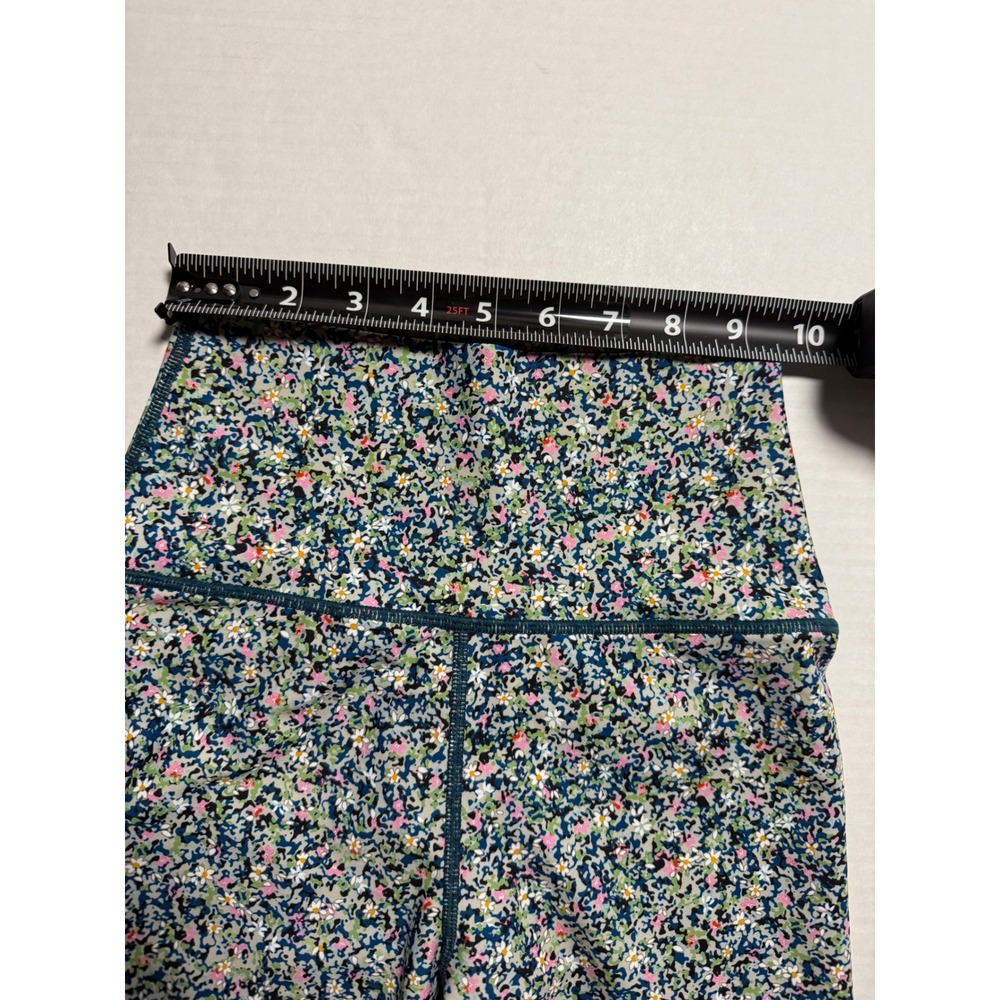 Sage Collective Floral High Rise Biker Shorts XS Multicolor Athletic Yoga Gym - Picture 7 of 9